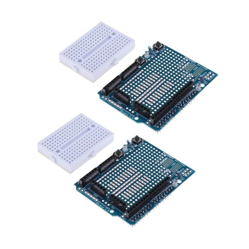 HiLetgo 2pcs UNO R3 Proto Shield Prototype Expansion Board with SYB-170 Mini Breadboard Based for Ar