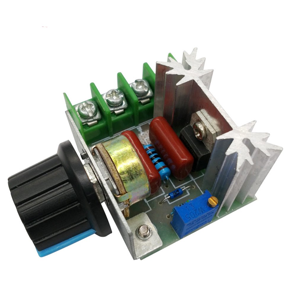 HiLetgo 2000W PWM AC Motor Speed Control Module Dimmer Speed Regulator 50-220V Adjustable Voltage Re
