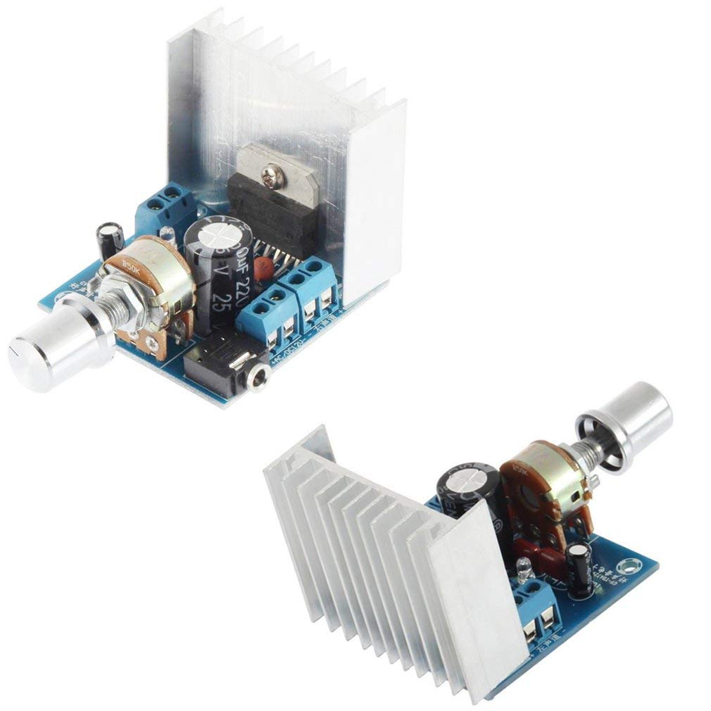 HiLetgo 2pcs TDA7297 Audio Amplifier Board 15W+15W Digital Amplifier Module 12V DC Mini Stereo Amp A