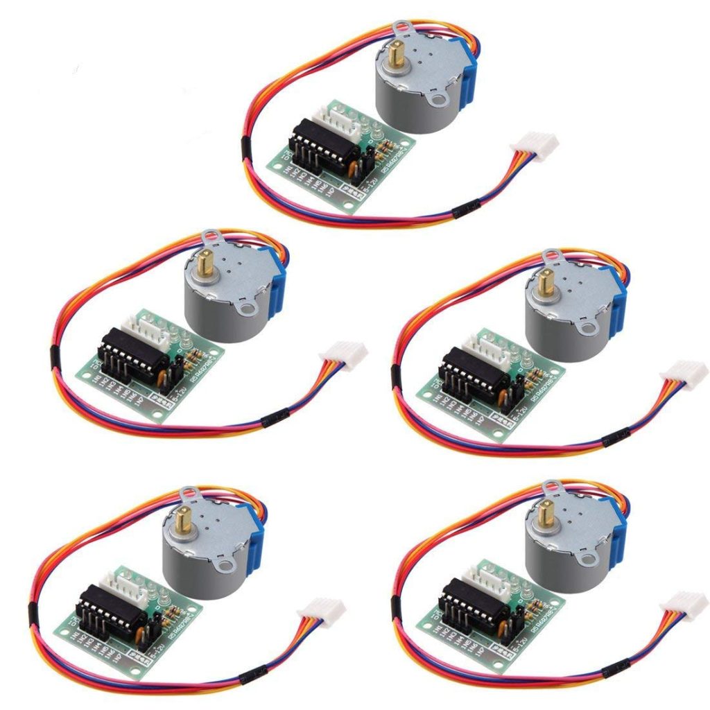HiLetgo 5pcs ULN2003 28BYJ-48 4-Phase Stepper Motor with 5V Drive Board for Arduino PI PIC Raspberry