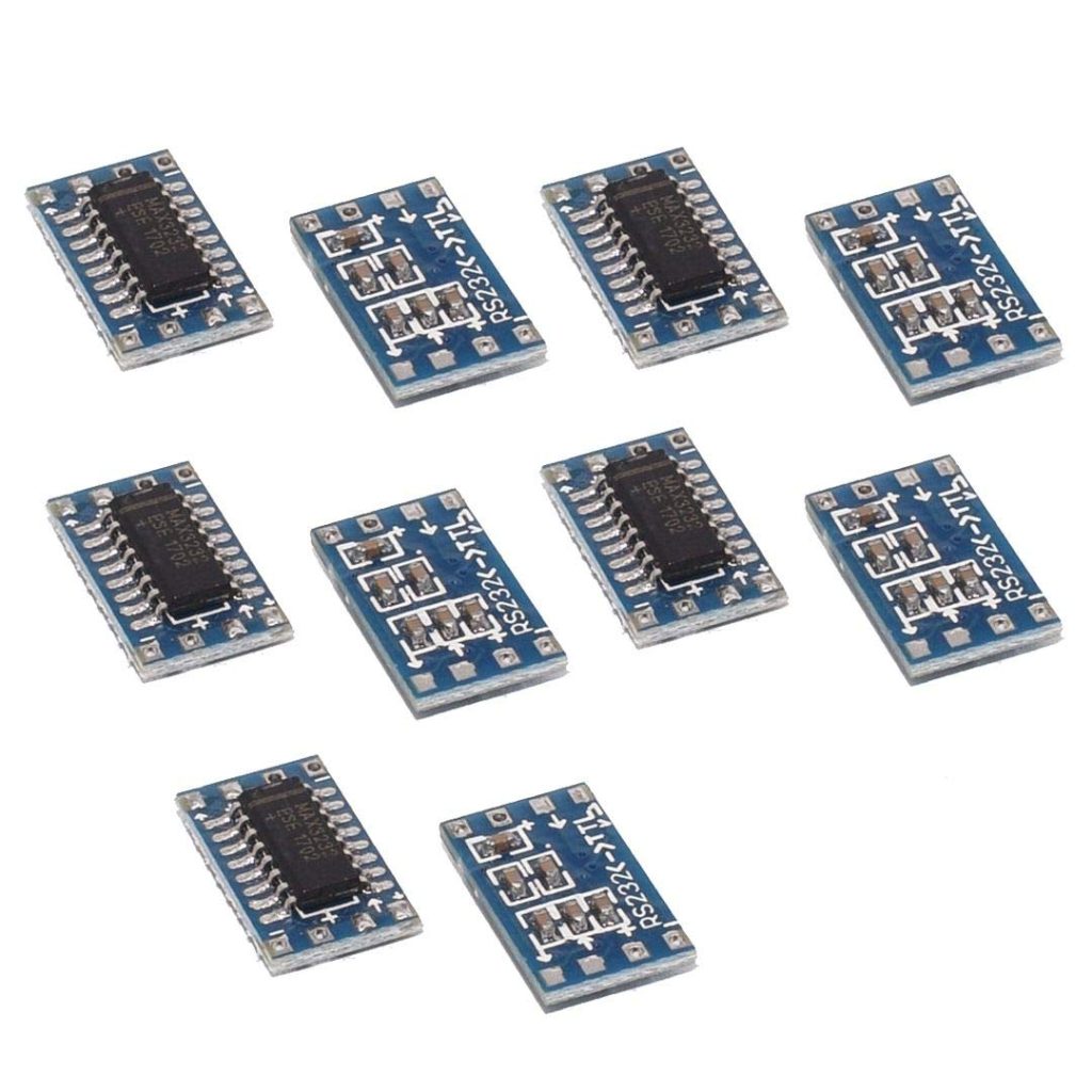 HiLetgo 10pcs Mini RS232 to TTL MAX3232 to TTL Level Converter Board Serial Converter Board RS232 to