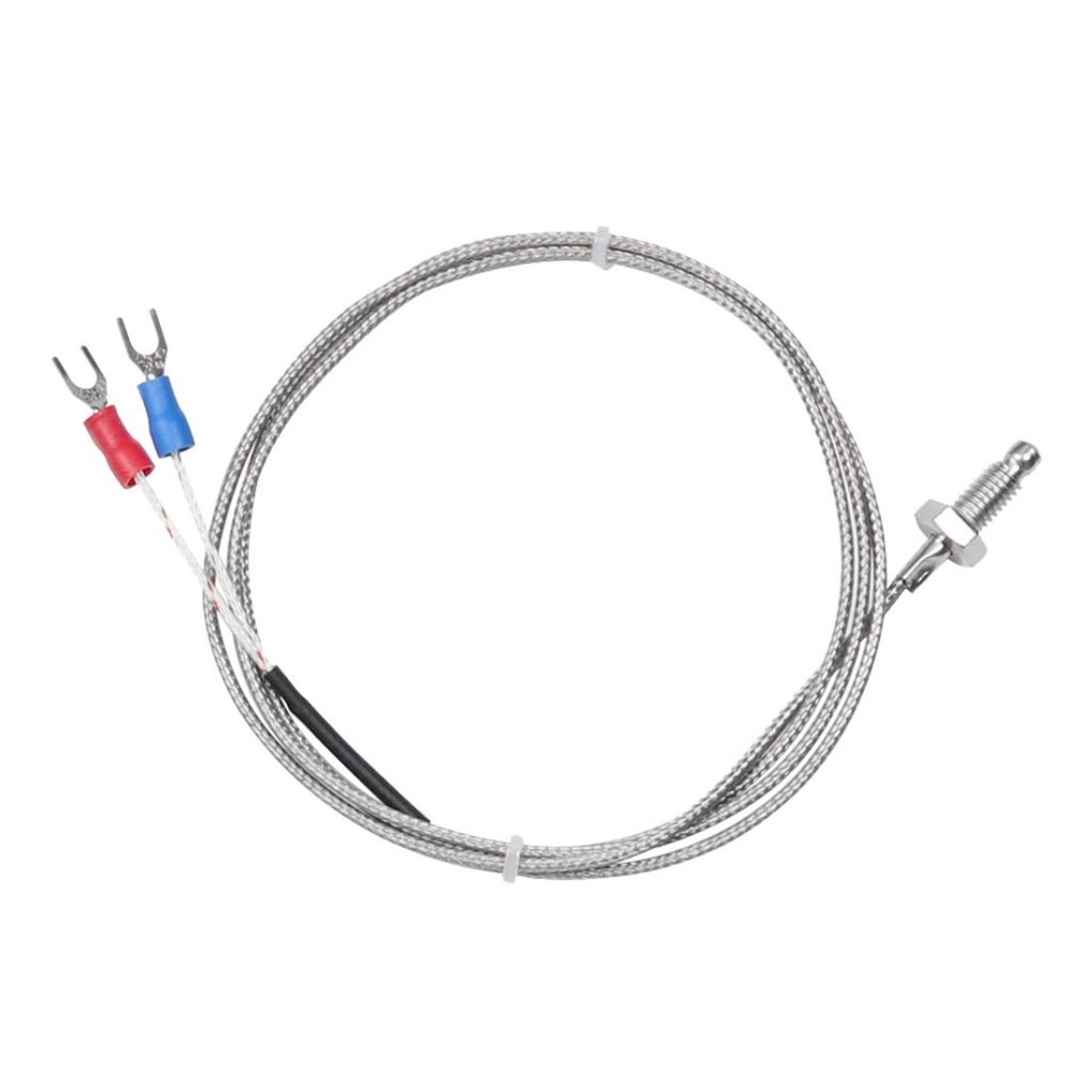 HiLetgo 5pcs K Type Temperature Sensor Temperature Probes M6 Screw Thermocouple Stainless Steel Prob