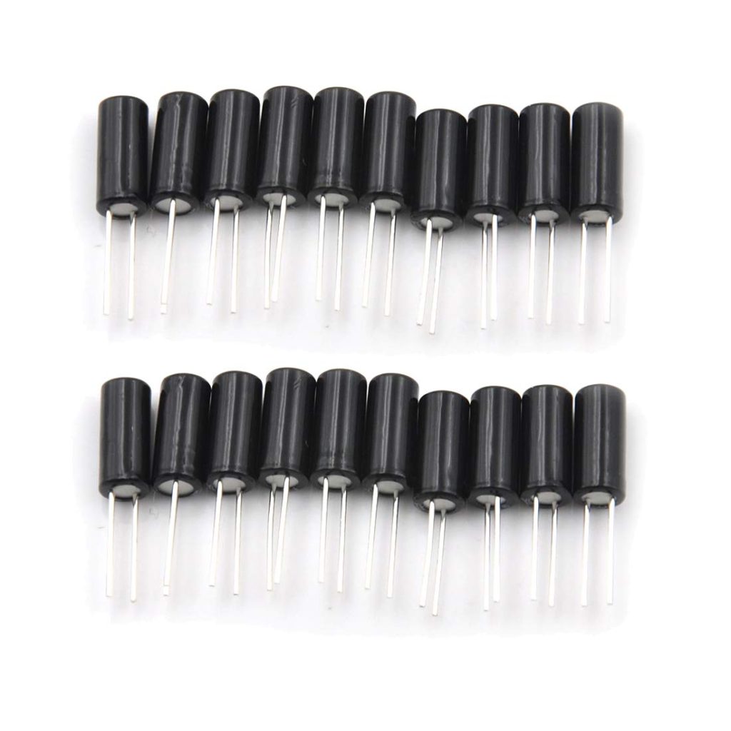 HiLetgo 100pcs SW520D Vibration Sensor Metal Ball Tilt Shaking Switch 5.2 * 11.5 SW-520D Tilt Shakin