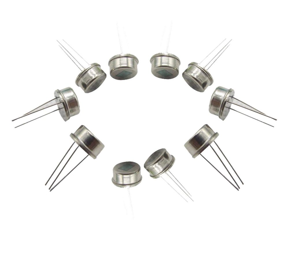 HiLetgo 10pcs RE200B SN200B00 PIR Human Infrared Radial Sensor RE200B Dual Pyroelectric Sensor 2.2-1