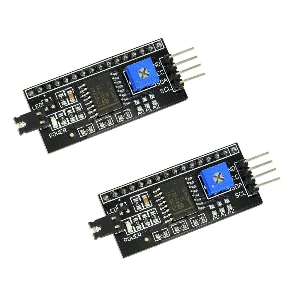 HiLetgo 2pcs 5V 2004 1602 LCD Display IIC I2C Adapter IIC Serial Interface Adapter for Arduino Robor