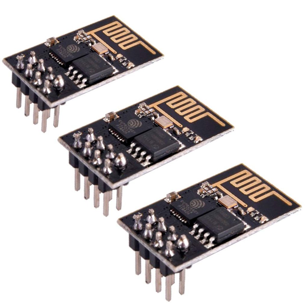 HiLetgo 3pcs ESP8266 ESP-01 Serial WiFi Wireless Transceiver Wireless Module Development Board LWIP