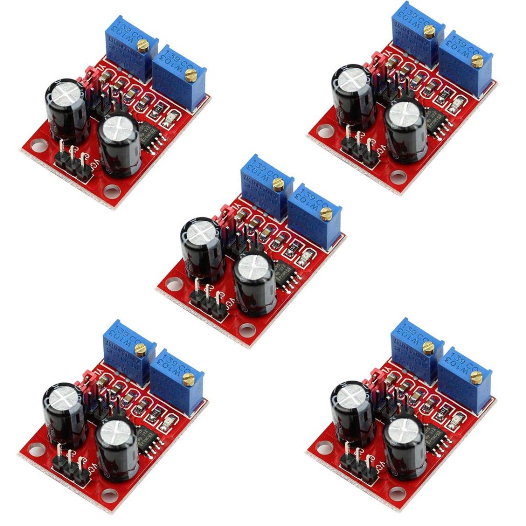 HiLetgo 5pcs NE555 Pulse Frequency Square Wave Rectangular Wave Signal Generator Signal Generator Mo