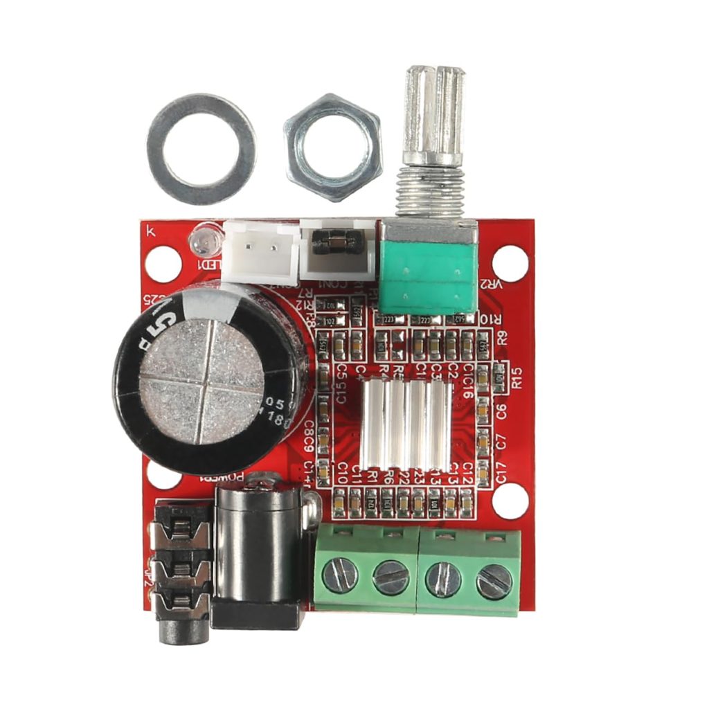 HiLetgo PAM8610 Mini Stereo AMP Audio Amplify Board Digital Portable Ampli Module 10W+10W Dual Chann