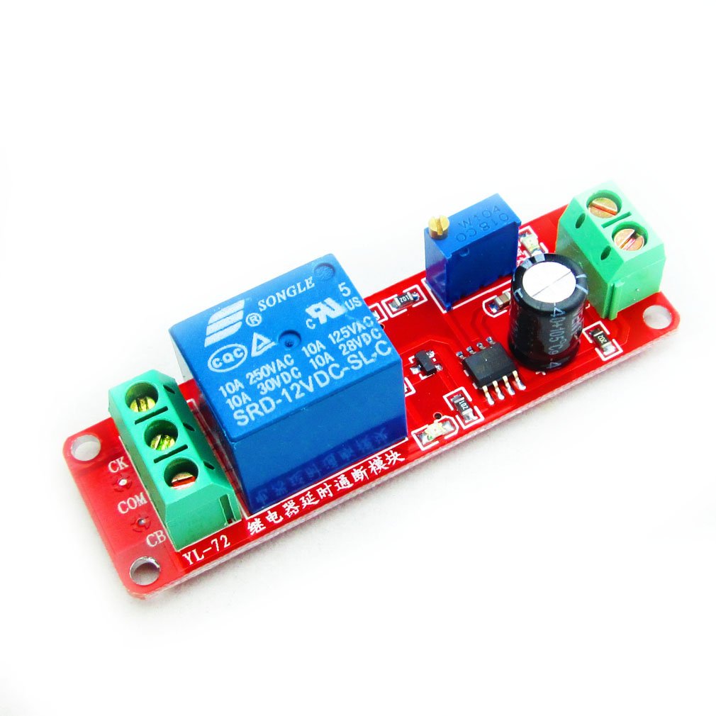 HiLetgo NE555 DC 12V Delay Timer Switch Adjustable Module 0 to 10 Second