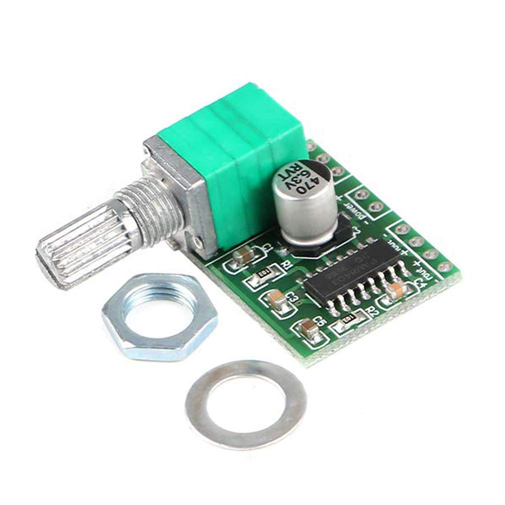 HiLetgo Mini 3W+3W DC 5V Audio Amplifier Handy Digital Power Amp Module Board Dual-Channel PAM8403 S