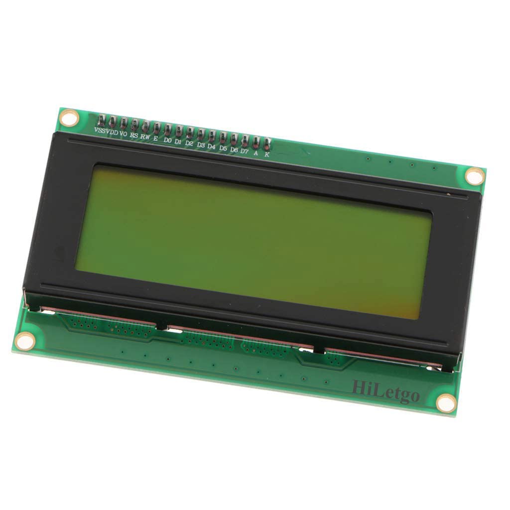HiLetgo 2004 20X4 LCD Display Screen Serial with I2C Adapter - Yellow Green Color LCD for Arduino Ra