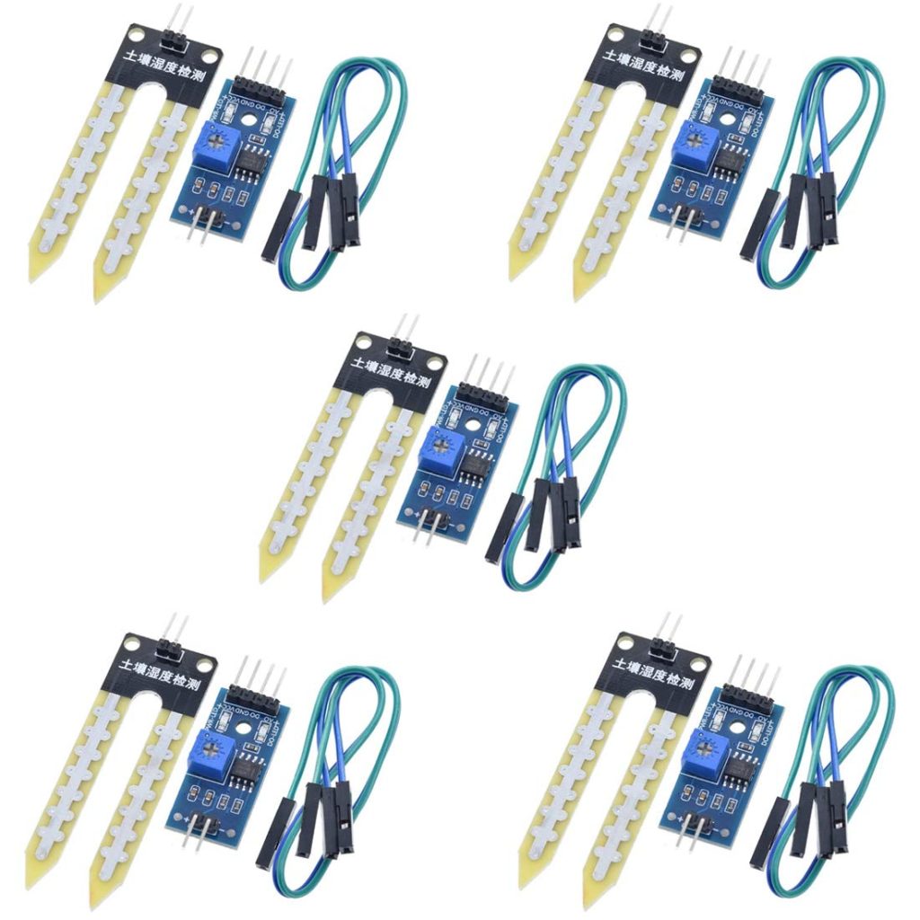 HiLetgo 5pcs LM393 3.3V-5V Soil Moisture Detect Sensor Soil Moisture Sensor Soil Hygrometer Detectio