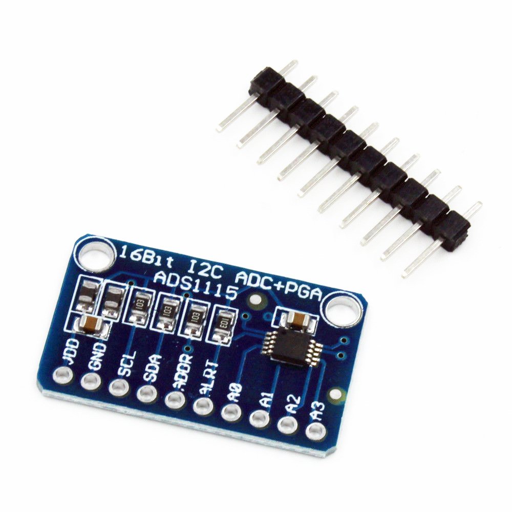HiLetgo ADS1115 16 Bit 16 Byte 4 Channel I2C IIC Analog-to-Digital ADC PGA Converter with Programmab